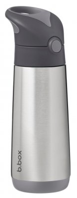 B.box Termoska na pití s brčkem - graphite 500 ml