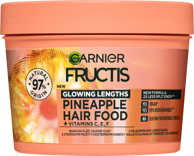 Garnier Fructis Hair Food Pineapple 3v1 maska pro dlouhé vlasy, 400 ml