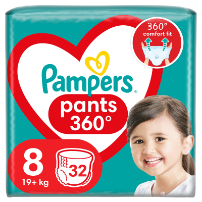 Pampers Active Baby Pants Kalhotkové plenky vel. 8, 19+ kg, 32 ks