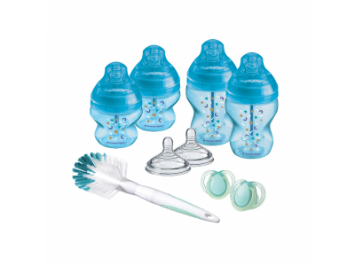 Tommee Tippee CTN ADVANCED ANTI-COLIC Novorozenecký Starter Kit, Modrá