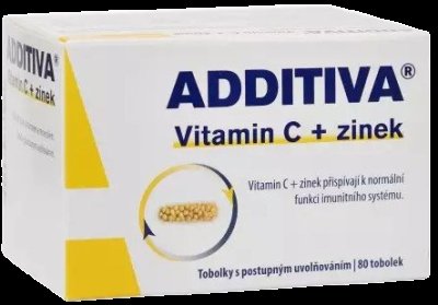 Additiva Vitamin C + zinek 80 kapslí