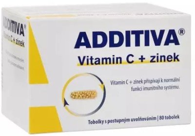 Additiva Vitamin C + zinek 80 kapslí