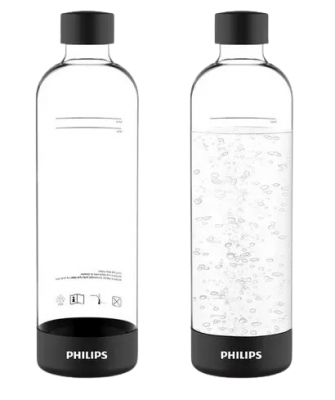 Philips AquaShield Karbonizační lahev ADD911, černá, 1 l 2 ks