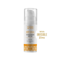 Woodenspoon Opalovací krém na obličej-nízký komedogenní index Dry Oils SPF 50, 50 ml