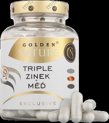 Golden Nature Triple Zinek + Měď 100 kapslí
