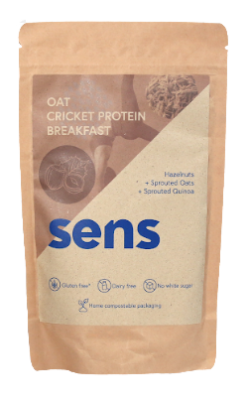 Sens Proteinová kaše snídaně s cvrččí moukou - Lískové ořechy 400 g