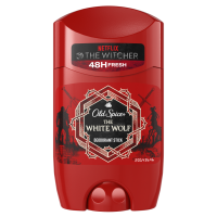 Old Spice Whitewolf Tuhý deodorant - Limitovaná Edice Zaklínač s tóny pomeranče, broskvových květů a cedru 50 ml