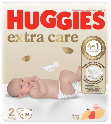 Huggies Extra Care 2, 24 ks