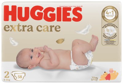 Huggies Extra Care 2, 58 ks