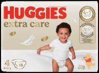 Huggies Extra Care 4, 33 ks