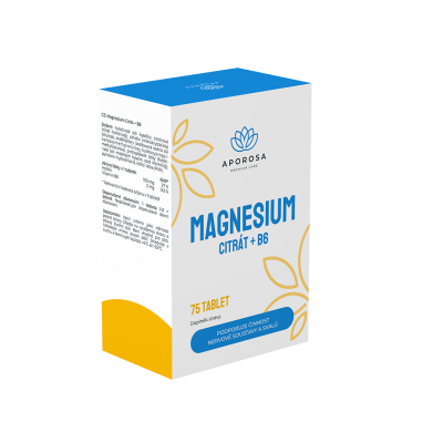 Aporosa Magnesium Citrát + B6 75 tablet