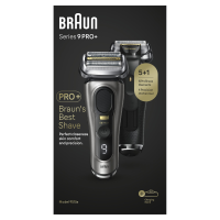 Braun Series 9 PRO+ Elektrický holicí strojek, Nabíjecí stojan, Wet & Dry, 9515s, Tmavě šedý