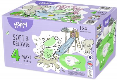 Bella Baby HAPPY Maxi Box 2 x 62 ks