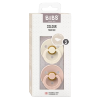 Bibs Colour anatomické dudlíky z přírodního kaučuku vel. 2 Ivory / Blush 2 ks