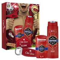 OLD SPICE Footballer dárková sada s tuhým deodorantem 50ml, sprchovým gelem Captain 250ml + otvírák