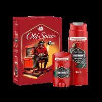 Old Spice Xmass sada Wolfthorn tuhý deodorant a sprchový gel 50 ml + 250 ml
