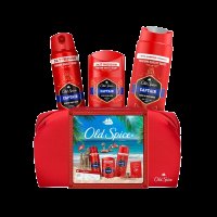 Old Spice Xmass sada Captain v taštičce deodoranty a sprchový gel 3 ks