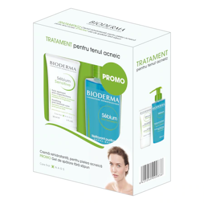 Bioderma Sebium Sensitive 30 ml a Sebium pěnivý gel 200 ml