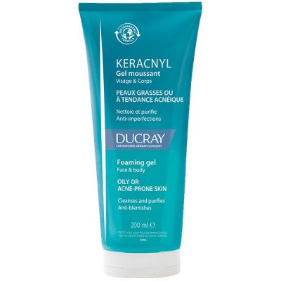 Ducray Keracnyl čisticí gel na obličej 200 ml