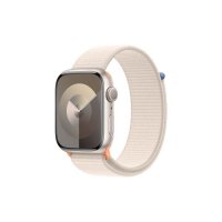 Apple Watch Series 9 GPS 45mm hliníkové pouzdro se sportovním řemínkem, Starlight