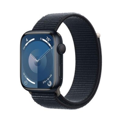 Apple Watch Series 9 GPS 45mm hliníkové pouzdro se sportovním řemínkem, Midnight