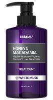 Kundal Honey&Macadamia Treatment - hydrointenzivní proteinová kúra na vlasy White Musk 500 ml
