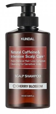 Kundal Natural Caffeine&Intensive Scalp care+ šampon proti vypadávání vlasů s kofeinem 500 ml
