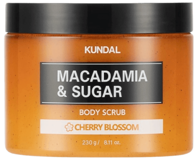 Kundal Macadamia&Sugar Body Scrub přírodní tělový peeling s vůní Třešňového Květu 550 g