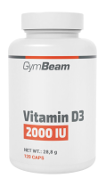 GYMBEAM Vitamin D3 2000 IU 1430 g- bez příchutě 120 kapslí