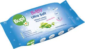 Bupi Vlhčené ubrousky Ultra soft 64ks 64 ks