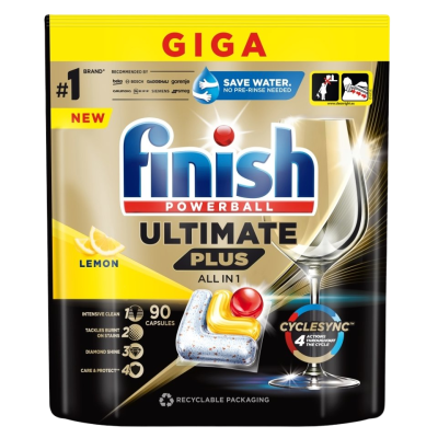 Finish Ultimate Plus All in 1 Lemon 90 ks