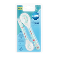 Canpol babies Melaminové lžičky Exotic Animals tyrkysové 2 ks