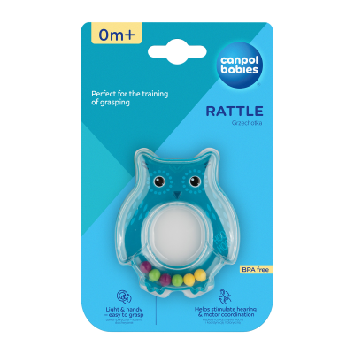 Canpol babies Chrastítko sova - modré