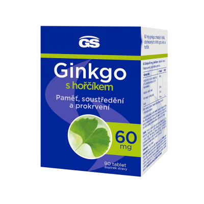 GS Ginkgo 60mg s hořčíkem 90 tablet