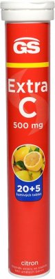 GS Extra C 500 citron 20+5 šumivých tablet