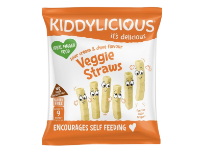 Kiddylicious Zeleninové tyčinky s příchutí zakysané smetany a pažitky 12 g Kiddylicious Zeleninové tyčinky s příchutí zakysané smetany a pažitky 12 g