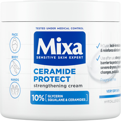 Mixa posilující tělová péče pro velmi suchou pokožku, 400 ml