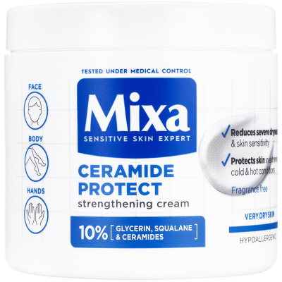 Mixa posilující tělová péče pro velmi suchou pokožku, 400 ml