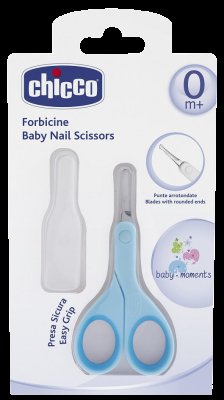 Chicco Nůžky s kulatou špičkou Modrá 1 x 1 ks