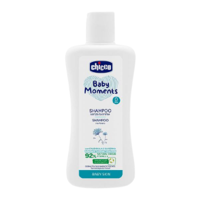 Chicco Šampon na vlasy Baby Moments 92 % přírodních složek 200 ml