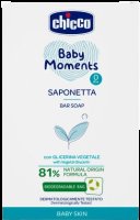 Chicco Mýdlo na ruce tuhé s rostlinným glycerínem Baby Moments 81 % přírodních složek 100 g Chicco Mýdlo na ruce tuhé s rostlinným glycerínem Baby Moments 81 % přírodních složek 100 g
