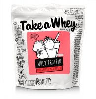 Take a Whey Protein jahodový mléčný shake 907 g