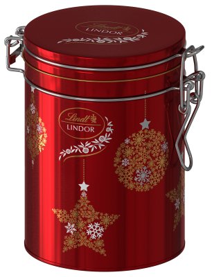 Lindt Lindor Vánoční plechovka mléčná 150 g