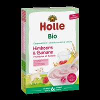 Holle bio kaše s kozím mlékem, malinami a banánem 200 g Holle bio kaše s kozím mlékem, malinami a banánem 200 g