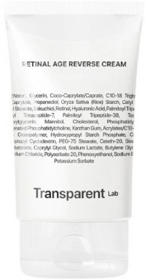 Transparent Lab RETINAL AGE REVERSE CREAM - Krém proti stárnutí s retinalem 50 ml