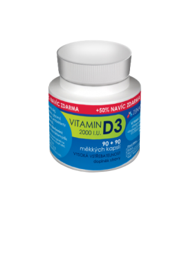 Colfarm ZENATTO vitamin D3 2000 I.U. 90 + 90 ks