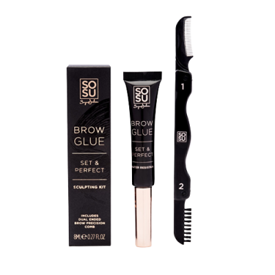 SOSU Cosmetics Brow Glue, Set & Perfect Sada na obočí 1 set