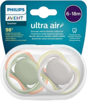 Philips Avent Dudlík Ultra air neutral 6-18m 2 ks