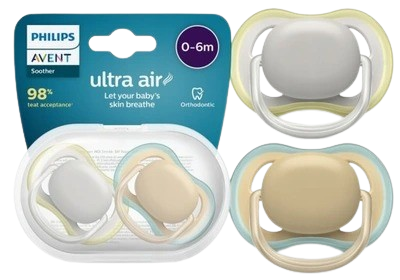 Philips Avent Dudlík Ultra air neutral 0-6m 2 ks