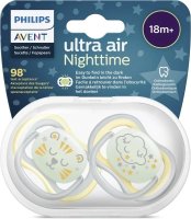 Philips Avent Dudlík Ultra air nočný 18m+ 2 ks